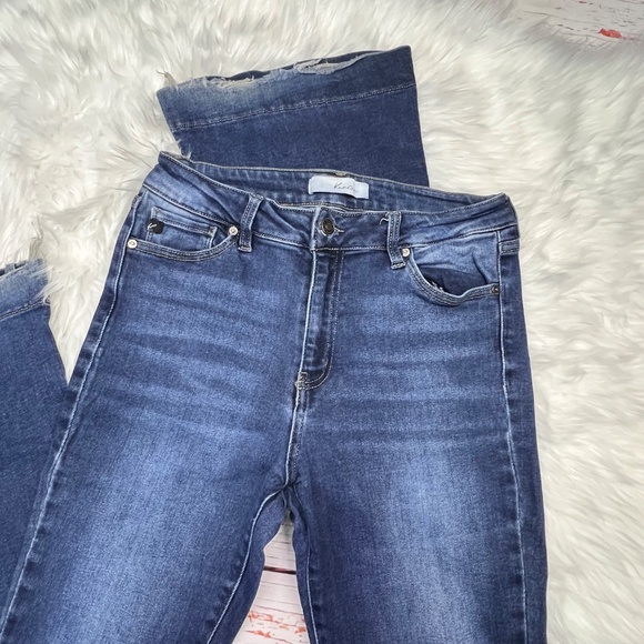 👖|•KANCAN•| Cute Flare Leg High Waist Jeans Size 13/30👖 - Picture 3 of 7